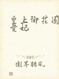 皇上御花园中要爱妃