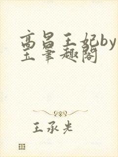 高昌王妃by黛玉笔趣阁