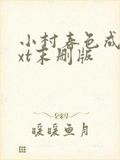 小村春色成刚txt末删版