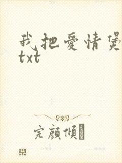 我把爱情煲成汤txt