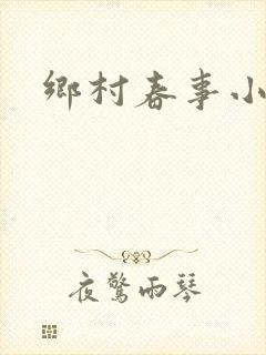 乡村春事小说