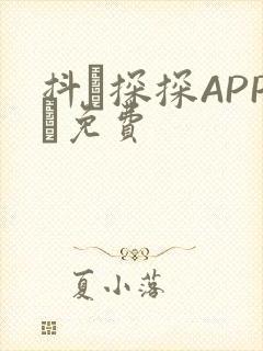 抖抈探探APP汅免费