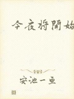 今夜将开始小说封面