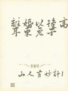 离婚以后高干 耳东兔子