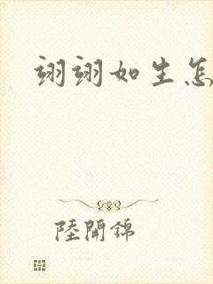 翊翊如生怎么读封面