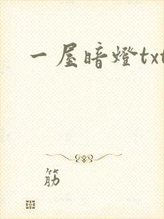一屋暗灯txt