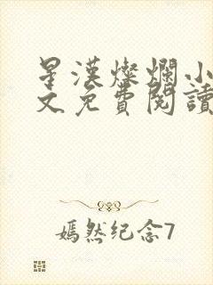 星汉灿烂小说全文免费阅读