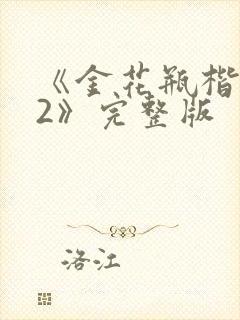 《金花瓶楷梅花2》完整版