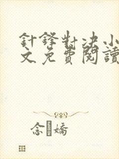 针锋对决小说全文免费阅读完整版