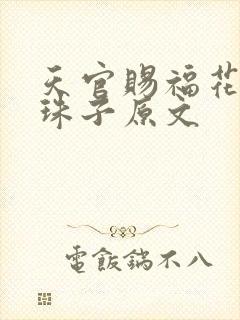 天官赐福花怜塞珠子原文