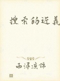 搜索的近义词封面