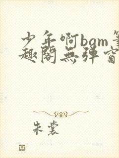 少年啊bgm笔趣阁无弹窗免费