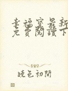 幸福宝最新章节免费阅读下载