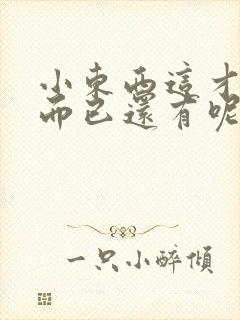 小东西这才一根而已还有呢