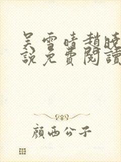 吴雪晴赵晓东小说免费阅读