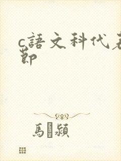 c语文科代表一节