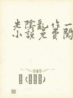 光阴乱作一团的小说免费阅读