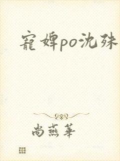 宠婢po沈殊辞封面