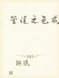 《管道之色戒》小说封面