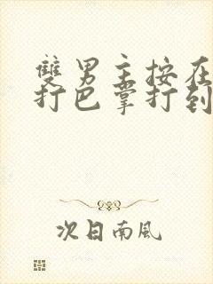 双男主按在怀里打巴掌打到哭