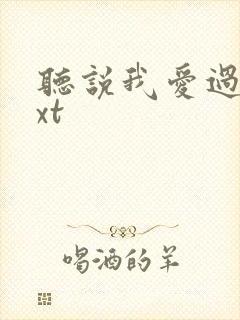 听说我爱过你txt