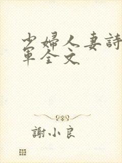 少妇人妻诗雨小军全文