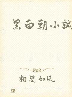 黑白朝小诚
