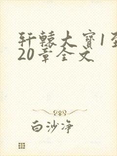 轩辕大宝1至720章全文