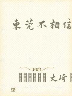 东莞不相信眼泪