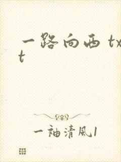一路向西 txt
