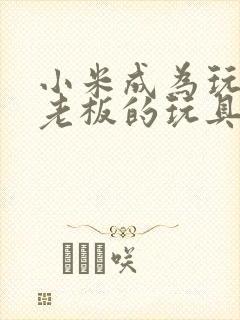 小米成为玩具店老板的玩具封面