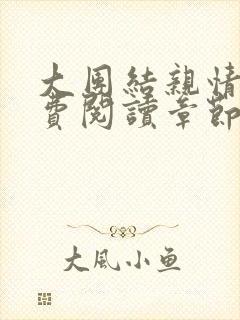 大团结亲情会免费阅读章节