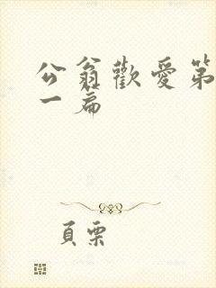 公翁欢爱第三十一篇