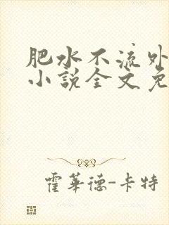 肥水不流外人田小说全文免费阅读全本免