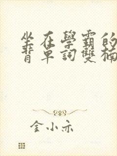 坐在学霸的鸡上背单词双楠