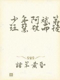 少年阿斌第二部珏慧破而后立