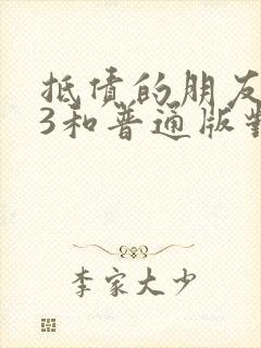 抵债的朋友麦子3和普通版对比