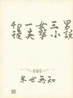 4p一女三男前后夹击小说