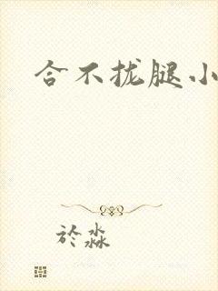 合不拢腿小说