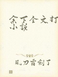 余下全文打不开小说