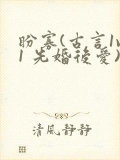 盼寡(古言1v1 先婚后爱)荔枝好多