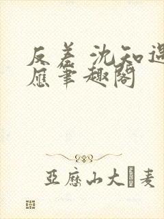 反差 沈知遇晏应笔趣阁