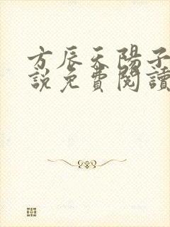 方辰天阳子的小说免费阅读