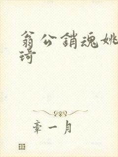 翁公销魂姚瑶琦琦