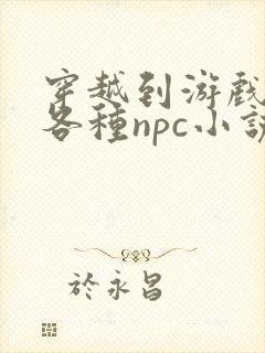 穿越到游戏里和各种npc小说