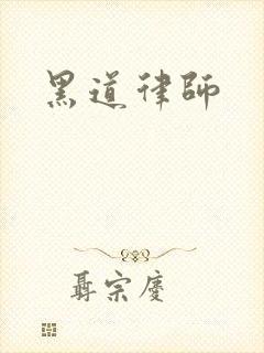 《黑道律师》小说封面