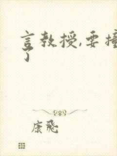 言教授,要撞坏了