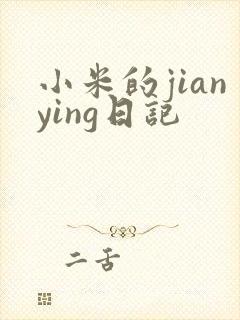 小米的jianying日记封面