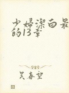 少妇洁白最刺激的13章