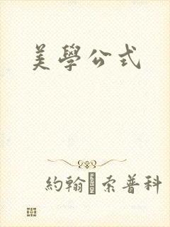 美学公式封面
